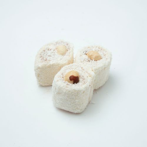 Turkish Delight Topped with Hazelnuts